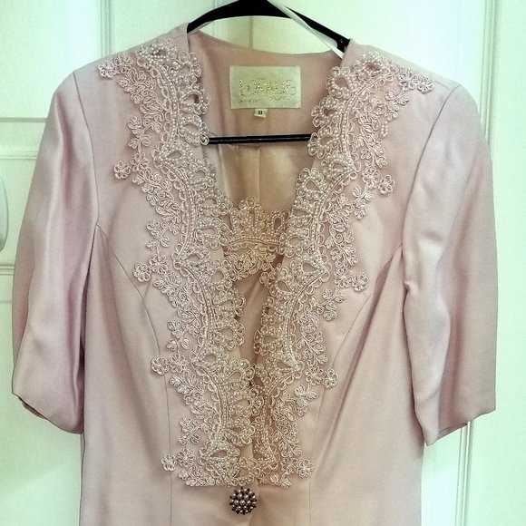 Loralie Original Formal Made in the U.S.A.Rayon si Dresses & Skirts - Loralie Original Formal Dress with Jacket  Soft pink Size 8